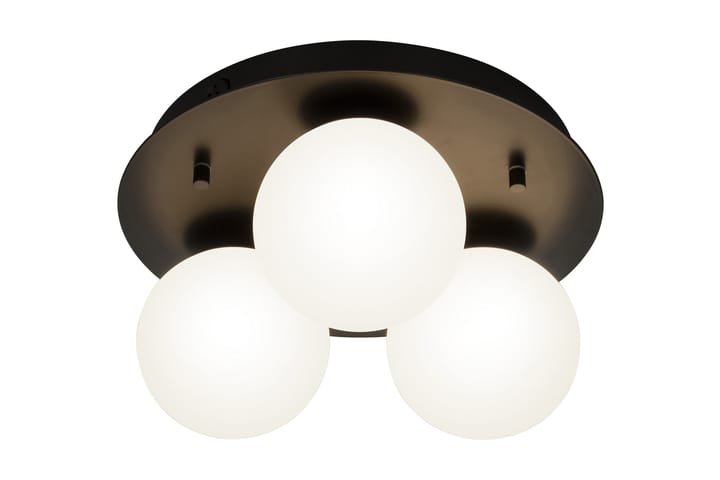 NICOSIA plafond 3:a, bad, svart - Aneta Lighting - Belysning - Badrumslampa & badrumsbelysning - Badrumslampa tak