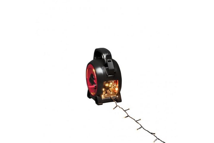 Sladdvinda, 150 varmvita LED Svart/Röd - Konstsmide - Belysning - Dekorationsbelysning