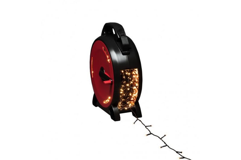 Sladdvinda, 800 varmvita LED Svart/Röd - Konstsmide - Belysning - Dekorationsbelysning - Dekorationsbelysning utomhus - Ljusslinga utomhus
