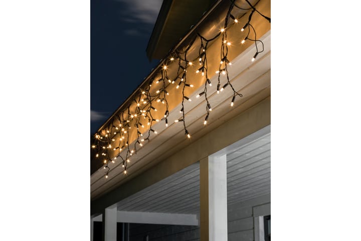 Tillägg istapp 100 LED Svart - Konstsmide - Belysning - Dekorationsbelysning - Dekorationsbelysning utomhus - Ljusslinga utomhus