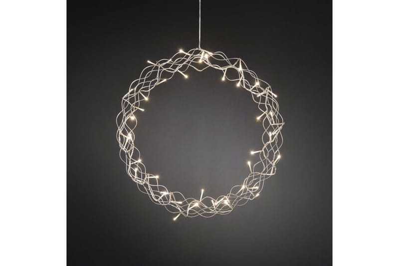 Krans 48 varmvita LED Silver - Konstsmide - Belysning - Dekorationsbelysning
