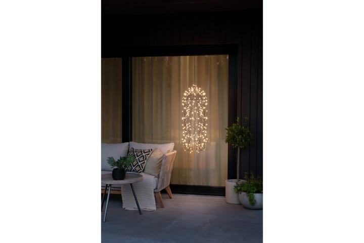 Ljusdekor 30 cm 400 v.vita LED Svart - Konstsmide - Belysning - Dekorationsbelysning - Dekorationsbelysning utomhus - Ljusnät