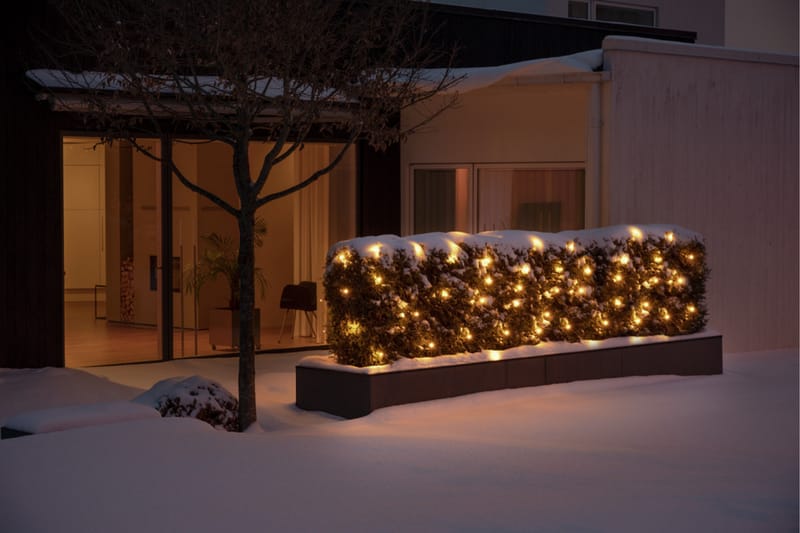 Nät 120 LED 2,5x1,5m amber Svart - Konstsmide - Belysning - Dekorationsbelysning - Dekorationsbelysning utomhus - Ljusnät
