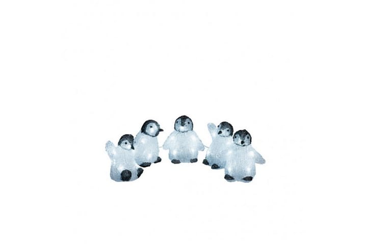 Pingvinbebisar akryl 5st LED Svart/Vit - Konstsmide - Belysning - Dekorationsbelysning