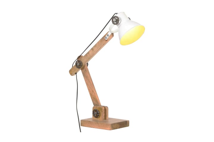 Skrivbordslampa industriell vit rund 58x18x90 cm E27 - be Basic - Belysning - Lampor & belysning inomhus - Bordslampa - Skrivbordslampa