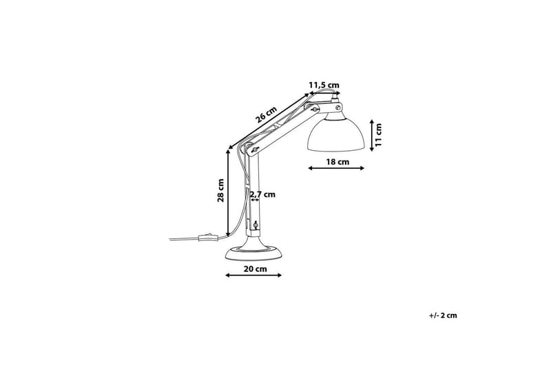 Skrivbordslampa Salado 53 cm - Koppar - Belysning - Lampor & belysning inomhus - Bordslampa - Skrivbordslampor & kontorslampor