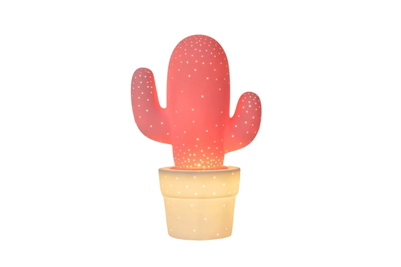 Bordslampa Cactus Rosa - Lucide - Inredning - Barnrum inredning - Lampa barnrum - Fönsterlampa barnrum