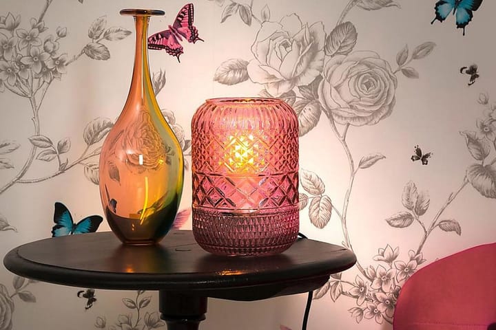 Bordslampa Minna Rosa/Glas - Aneta Lighting - Belysning - Lampor & belysning inomhus - Bordslampa