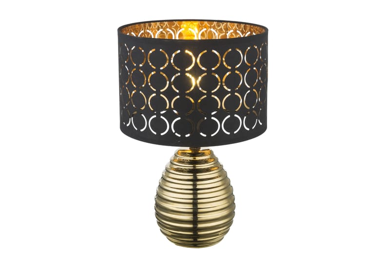 Bordslampa Mirauea Rund Guld/Svart - Globo Lighting - Belysning - Lampor & belysning inomhus - Bordslampa