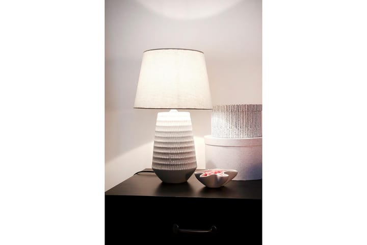Bordslampa Mona Vit - Aneta Lighting - Möbler - Bord & matgrupp - Avlastningsbord & sidobord - Sängbord & nattduksbord
