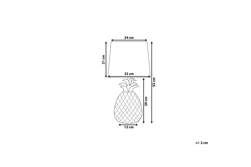 Bordslampa Pineapple 32 cm - Guld - Belysning - Lampor & belysning inomhus - Bordslampa