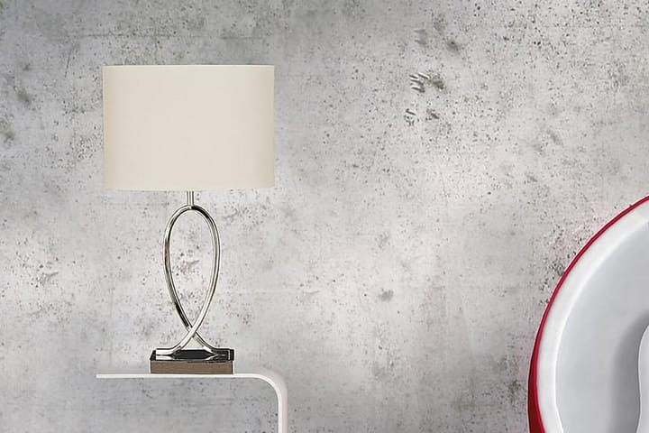 Bordslampa Posh Krom/Vit - Aneta Lighting - Servering & matlagning - Porslin