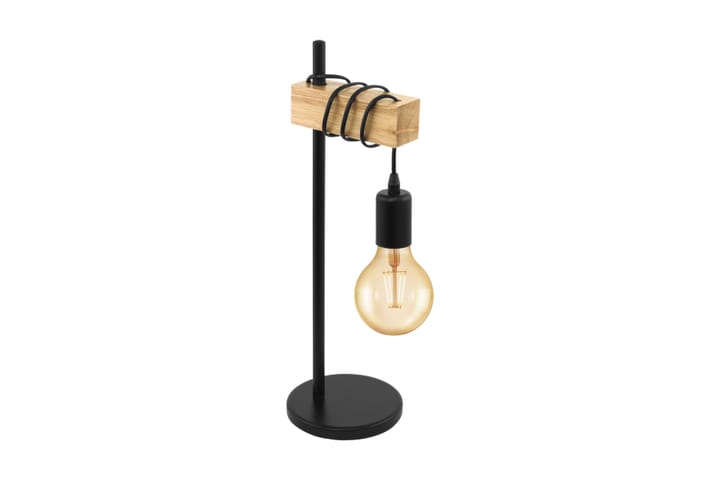Bordslampa Townshend 16 cm 2 Lampor Svart/Ek - Eglo - Belysning - Lampor & belysning inomhus - Vägglampa