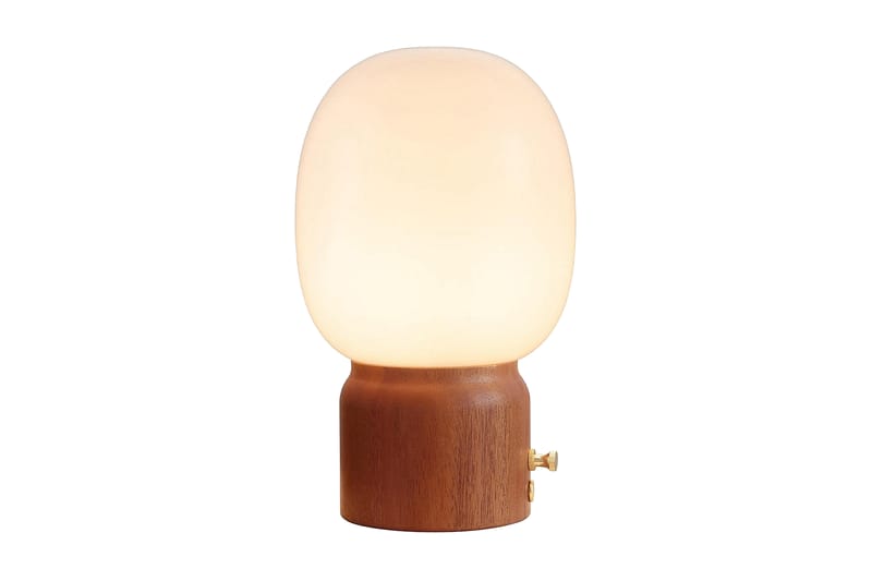 CREAM Bordlampe opal-mørk-træ - Belysning - Lampor & belysning inomhus - Bordslampa
