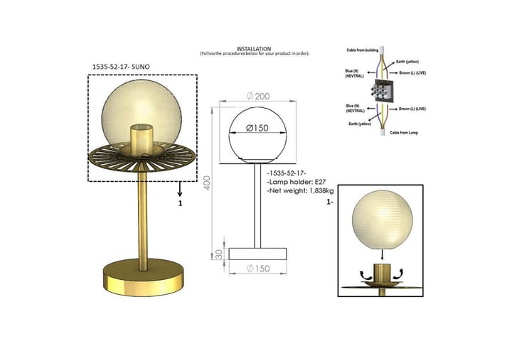 Suno Bordslampa - Homemania - Belysning - Lampor & belysning inomhus - Bordslampa