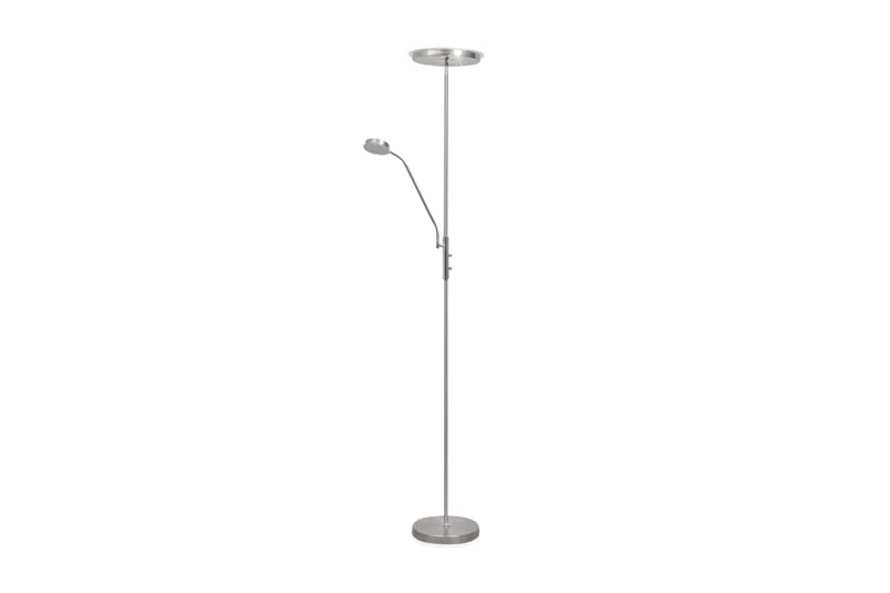 Dimbar LED Golvlampa 23 W Silver - Silver - Belysning - Lampor & belysning inomhus - Golvlampa