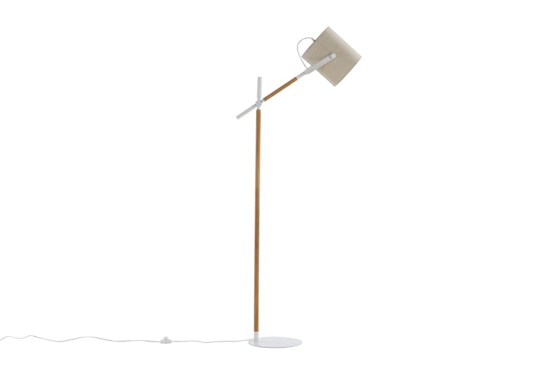Golvlampa Dennisa Linne/Natur/Beige/Vit - Venture Home - Belysning - Lampor & belysning inomhus - Golvlampa