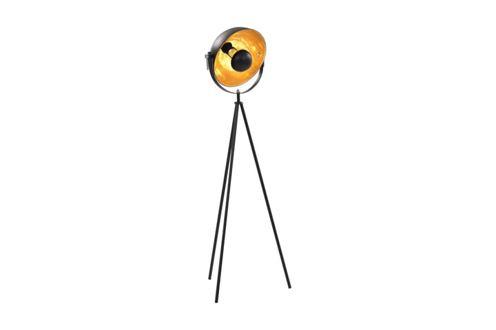 Golvlampa E27 svart och guld 31 cm - Svart - Belysning - Lampor & belysning inomhus - Golvlampa
