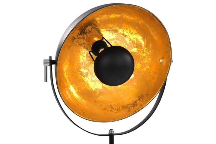 Golvlampa E27 svart och guld 41 cm - Svart - Belysning - Lampor & belysning inomhus - Golvlampa