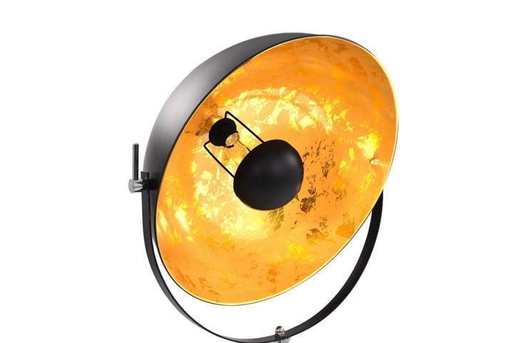 Golvlampa E27 svart och guld 51 cm - Svart - Belysning - Lampor & belysning inomhus - Golvlampa