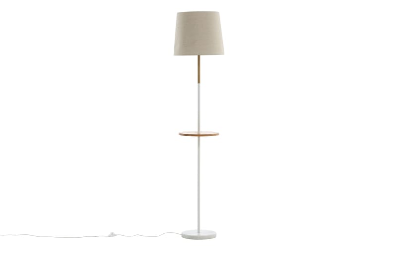 Golvlampa Hattman Linne/Marmor/Beige/Brun/Vit - Venture Home - Belysning - Lampor & belysning inomhus - Golvlampa