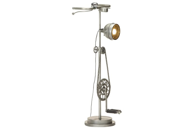 Golvlampa med cykeldesign järn - Silver - Belysning - Inomhusbelysning & Lampor - Golvlampa