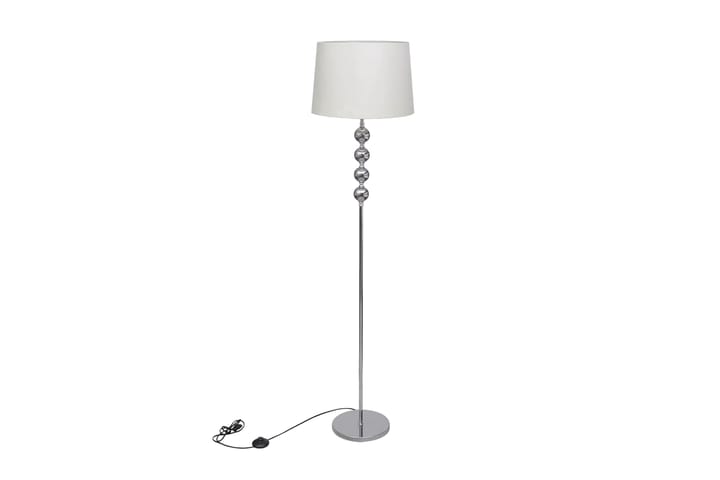 Golvlampa med högt stativ och lampskärm vit - Vit - Belysning - Inomhusbelysning & Lampor - Golvlampa