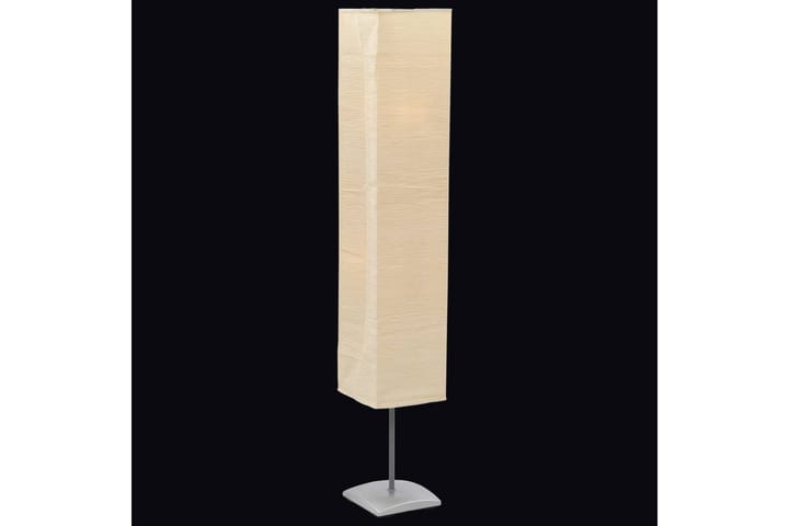 Golvlampa med skärm av rispapper och aluminiumfot 130 cm - Vit - Belysning - Lampor & belysning inomhus - Golvlampa