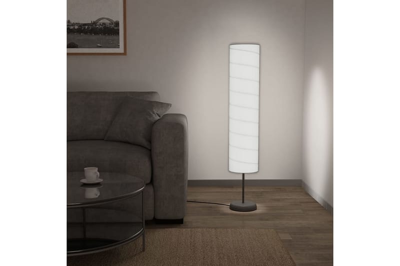 Golvlampa med stativ 121 cm vit E27 - Vit - Belysning - Lampor & belysning inomhus - Golvlampa