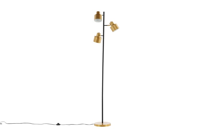 Golvlampa Vifta 3 Lampor 31 cm - Svart/Mässing - Belysning - Lampor & belysning inomhus - Golvlampa - Trearmad golvlampa