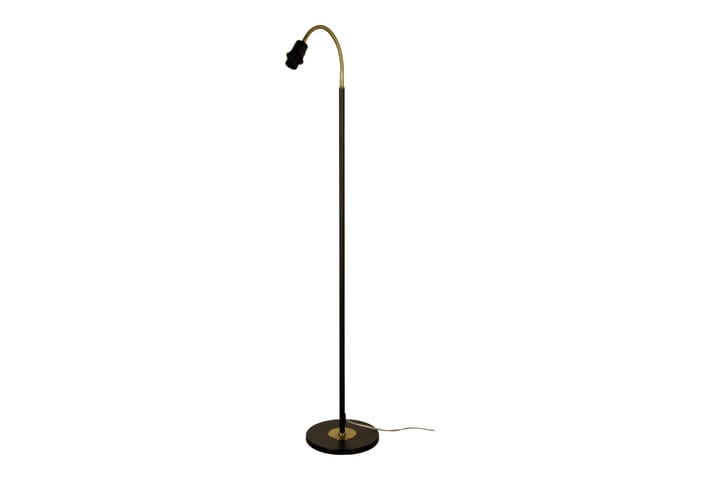 LJUSDAL golvlampa 1-arm, svart/matt mässing - Aneta Lighting - Belysning - Belysningstillbehör - Lampskärm