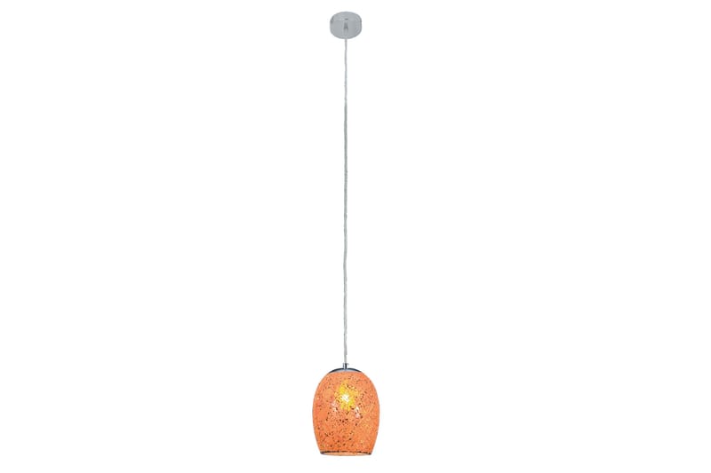Pendellampa Crackle 1L Orange Mosaic Glas - Searchlight - Belysning - Inomhusbelysning & Lampor - Pendellampor & hänglampor