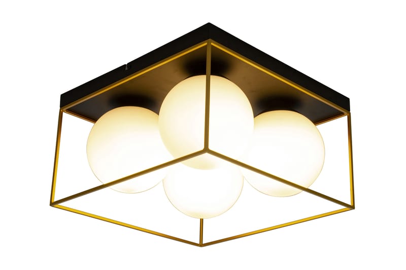 ASTRO plafond stor, svart/guld/opal - Aneta Lightning - Belysning - Inomhusbelysning & Lampor - Taklampa