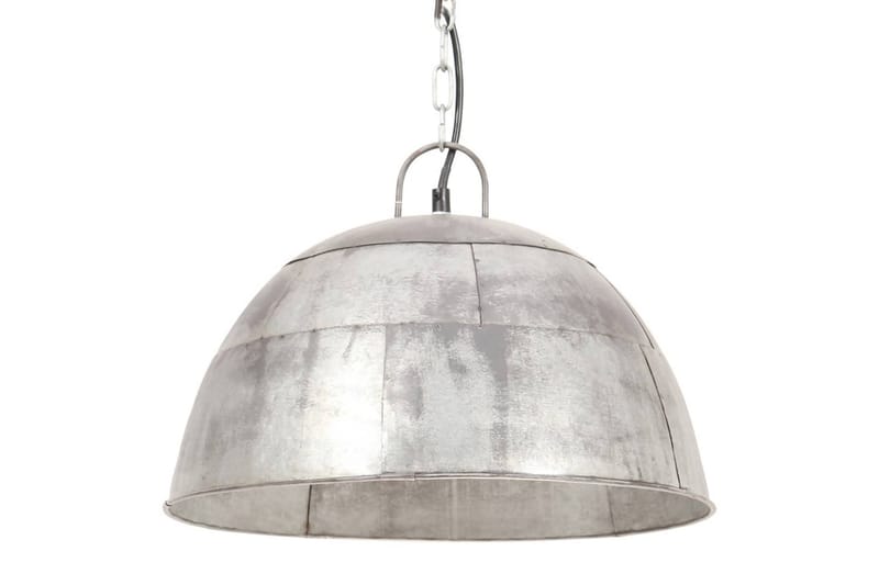 Hänglampa industriell vintage 25 W silver rund 41 cm E27 - Silver - Belysning - Lampor & belysning inomhus - Taklampa & takbelysning