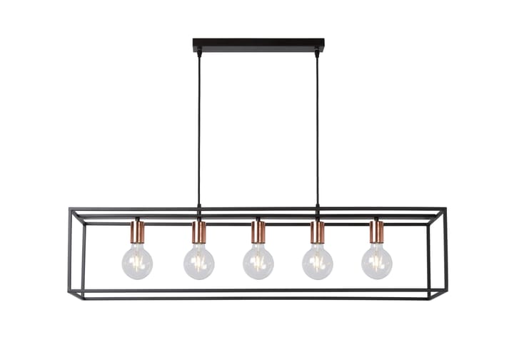 Pendellampa Arthur 5 Lampor Svart - Lucide - Belysning - Lampor & belysning inomhus - Fönsterlampa - Fönsterlampa hängande