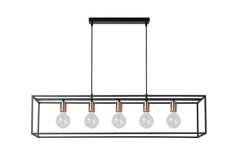 Pendellampa Arthur 5 Lampor Svart - Lucide - Belysning - Lampor & belysning inomhus - Taklampa & takbelysning