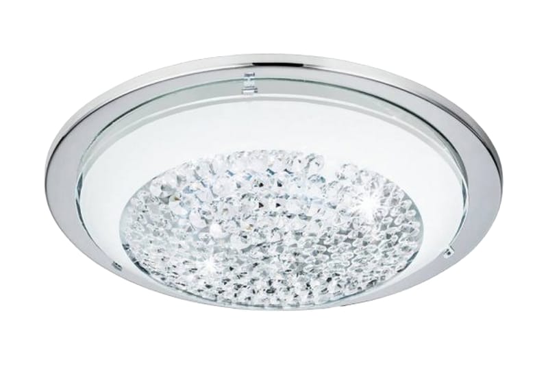 Plafond Acolla LED 29 cm Krom/Vit/Klar/Glas - Eglo - Belysning - Lampor & belysning inomhus - Taklampa & takbelysning