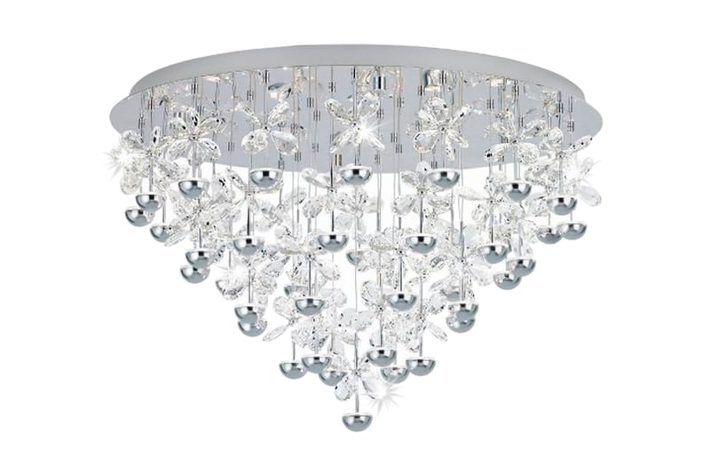 Plafond Pianopoli LED Krom/Kristal - Eglo - Belysning - Lampor & belysning inomhus - Plafond - Kristallplafond