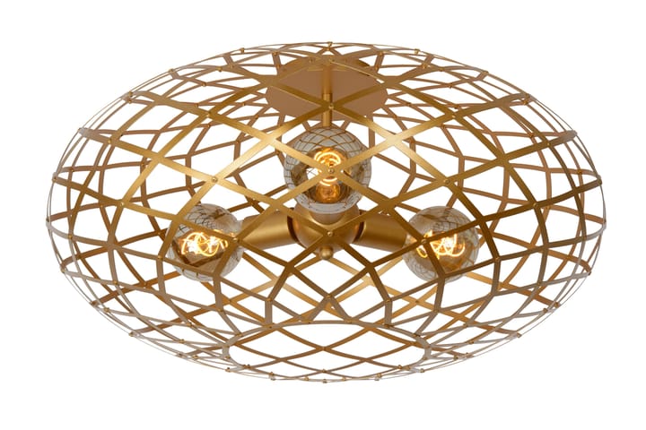 Plafond Wolfram Oval Mässing/Guld - Lucide - Belysning - Lampor & belysning inomhus - Taklampa & takbelysning