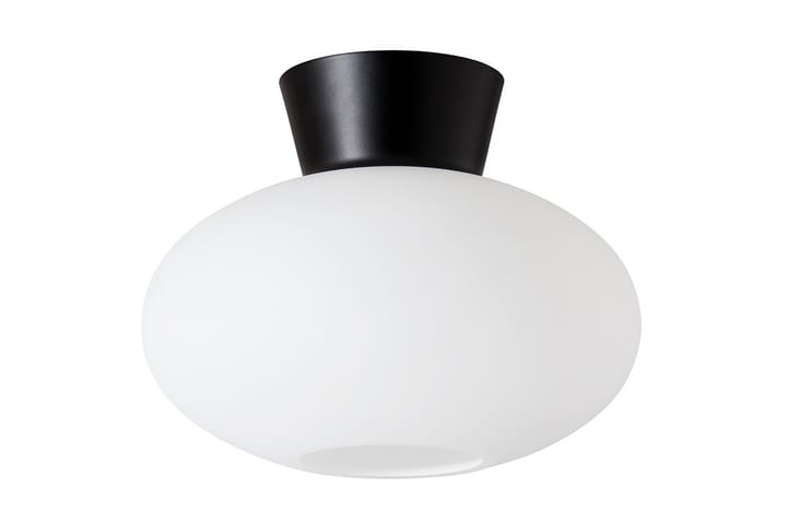 Plafondlampa Bullo 27x21 cm Matt Svart/Opal Glas - Belid - Belysning - Lampor & belysning inomhus - Taklampa & takbelysning