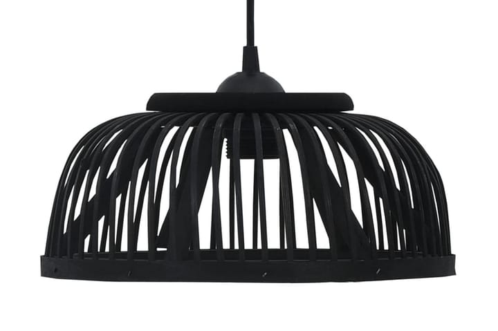 Taklampa bambu svart 37x15,5 cm 40 W halvglob E27 - Svart - Belysning - Lampor & belysning inomhus - Taklampa & takbelysning