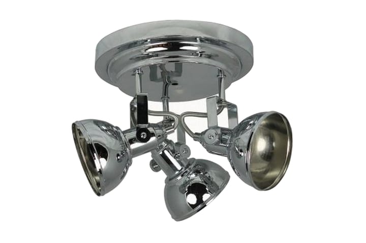 Taklampa Industri 25 cm Rund Dimbar 3 Lampor Krom/Blank - Oriva - Belysning - Lampor & belysning inomhus - Taklampa & takbelysning