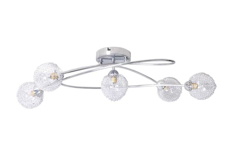 Taklampa med trådskärm för 5 G9-glödlampor - Transparent - Belysning - Lampor & belysning inomhus - Plafond