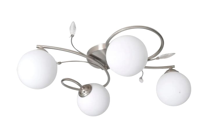 Taklampa med transparenta akrylblad och glaskupor 4 G9-lampo - Vit - Belysning - Lampor & belysning inomhus - Taklampa & takbelysning