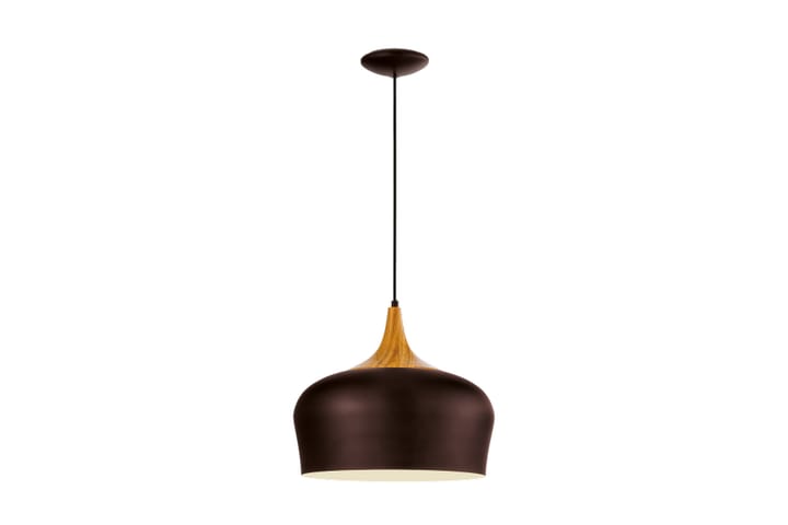 Taklampa Obregon 35 cm Rund Brun/Ek - Eglo - Belysning - Lampor & belysning inomhus - Fönsterlampa