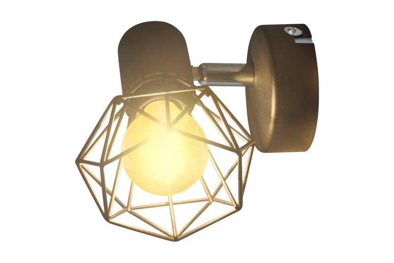2 Vägglampor i industri-design med LED-glödlampor svart - Svart - Belysning - Lampor & belysning inomhus - Vägglampa
