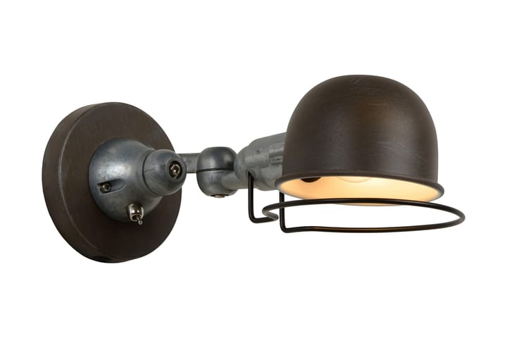 Vägglampa Honore 15 cm Rund Rostbrun - Lucide - Belysning - Lampor & belysning inomhus - Sovrumslampa - Sänglampa - Sänglampa vägg
