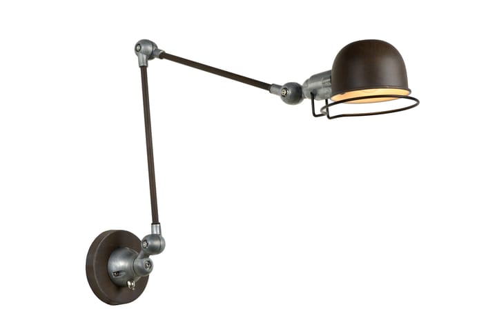 Vägglampa Honore 30 cm Rund Rostbrun - Lucide - Belysning - Lampor & belysning inomhus - Sovrumslampa - Sänglampa - Sänglampa vägg