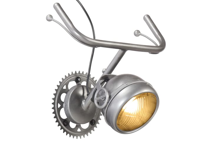 Vägglampa med motorcykeldesign järn - Silver - Belysning - Inomhusbelysning & Lampor - Vägglampa