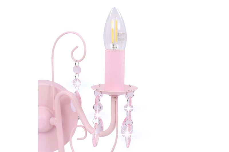 Vägglampa med pärlor rosa 2xE14-lampor - be Basic - Belysning - Lampor & belysning inomhus - Vägglampa